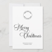 Zakelijke Logo Kerstmis gewoon SMS-feestdag Feestdagenkaart (Voorkant)