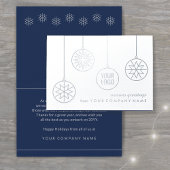 Zakelijke Logo Kerstversieringen Moderne vakantie Folie Kaarten