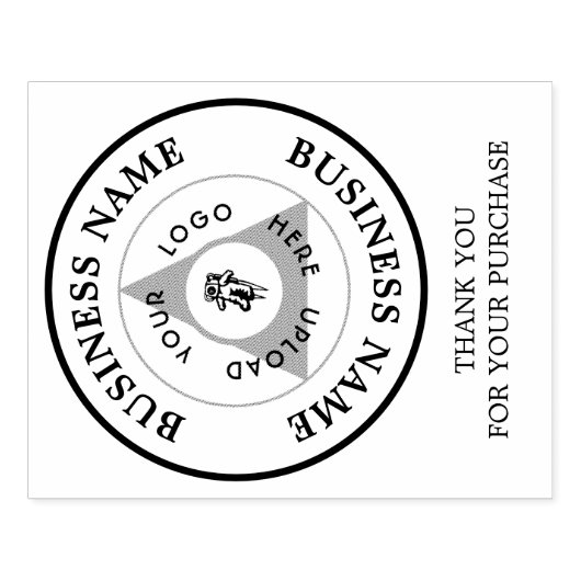 Zakelijke Logo Klanten Bedankt voor je brandmerken Rubberstempel (Afrduk)