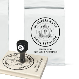 Zakelijke Logo Klanten Bedankt voor je brandmerken Rubberstempel