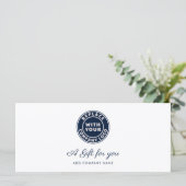 Zakelijke Logo Klantloyaliteit Cadeaubon (Staand voorkant)