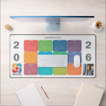 Zakelijke Logo Kleurrijke Bedrijf 2026 Kalender Bureaumat<br><div class="desc">Deze kleurrijke, leuke business kalender bureaumat is op maat gemaakt met uw professionele bedrijfsnaam onder de agentennaam boven de leuke kleuren voor elke maand. Dit leuke, moderne kantoor-cadeau is voorzien van je logo aan de ene kant en gepersonaliseerde foto aan de andere kant. Hedendaagse marketingtools voor een bedrijf in 2026....</div>