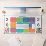 Zakelijke Logo Kleurrijke Bedrijf 2026 Kalender Bureaumat<br><div class="desc">Deze kleurrijke, leuke business kalender bureaumat is op maat gemaakt met uw professionele bedrijfsnaam onder de agentennaam boven de leuke kleuren voor elke maand. Dit leuke, moderne kantoor-cadeau is voorzien van je logo aan de ene kant en gepersonaliseerde foto aan de andere kant. Hedendaagse marketingtools voor een bedrijf in 2026....</div>