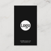 Zakelijke Logo | Koninklijk bedrijvenponslogo Klantenkaartje (Achterkant)