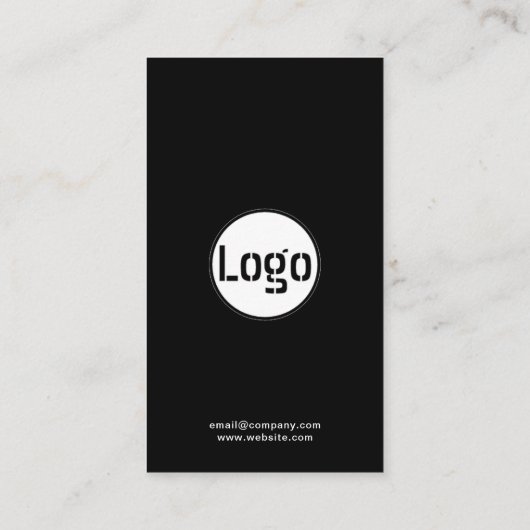 Zakelijke Logo | Koninklijk bedrijvenponslogo Klantenkaartje (Achterkant)