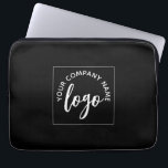 Zakelijke Logo Laptop Sleeve<br><div class="desc">Moderne zakelijke logo laptophoes. Voeg je eigen logo toe in deze ruimte. Persoonlijke of zakelijke logo. Geweldig bedrijf swag voor uw medewerkers om een professioneel merk afbeelding te cadeaus.</div>