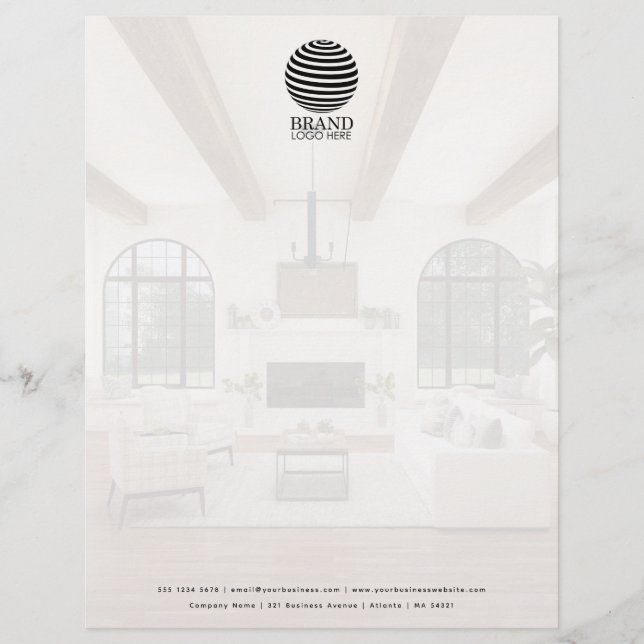 Zakelijke Logo & Logo Professional Letterhead Briefhoofd (Voorkant)