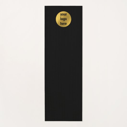 Zakelijke Logo Luxe Zwart Goud Yoga Studio Yogamat (Voorkant)