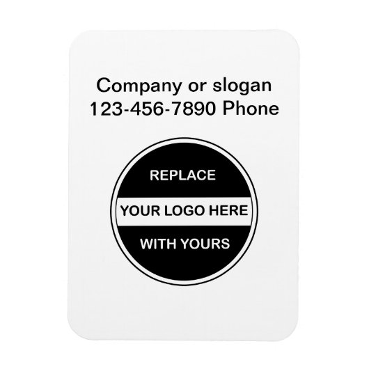 Zakelijke Logo magneten (Verticaal)