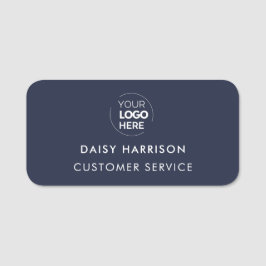 Zakelijke Logo | Marine Blue Modern Medewerker Per Naamplaatje