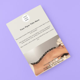 Zakelijke Logo Marketing Schoonheidssalon Spa Flyer