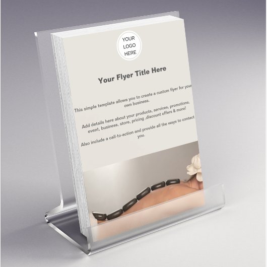 Zakelijke Logo Marketing Schoonheidssalon Spa Flyer