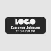 Zakelijke logo Medewerker Magnetische badge Naam t (Voorkant)