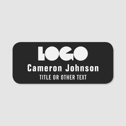 Zakelijke logo Medewerker Magnetische badge Naam t (Voorkant)