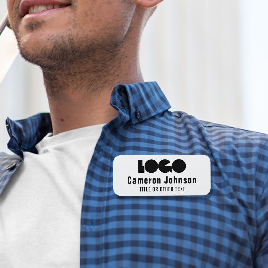 Zakelijke logo Medewerker Magnetische badge Naam t