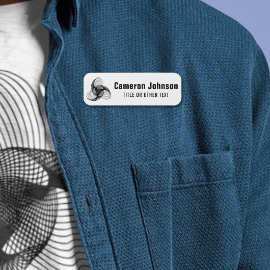 Zakelijke logo Medewerker Magnetische badge Naam t