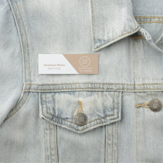 Zakelijke Logo Medewerker Veiligheid Speld Naam Ta Naamplaatje (In situ)