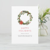 Zakelijke Logo medewerkers en klanten Feestdagenkaart (Staand voorkant)