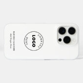 Zakelijke Logo-medewerkers toevoegen Case-Mate iPhone Case (Achterkant (horizontaal))