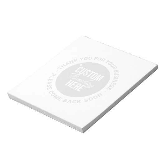 Zakelijke Logo Memo Bericht Dank u Notitieblok (Linkerzijde)