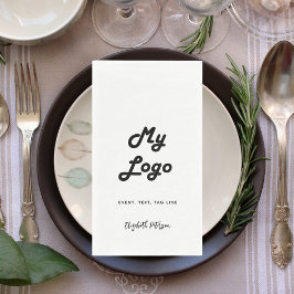 Zakelijke logo merk kleur tekst handtekening servet