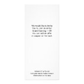 Zakelijke Logo met aankondiging en contactgegevens Reclamekaart (Achterkant)