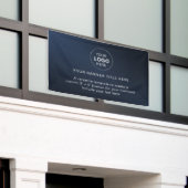 Zakelijke Logo met professionele 5' banner (Buitenkant Gebouw)