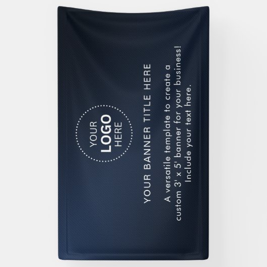 Zakelijke Logo met professionele 5' banner (Verticaal)