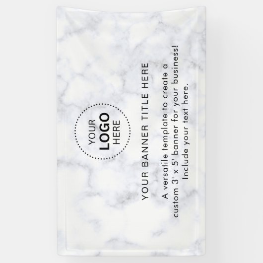 Zakelijke Logo met professionele 5' banner (Verticaal)