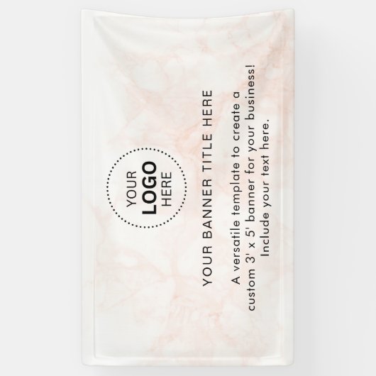 Zakelijke Logo met professionele 5' banner (Verticaal)