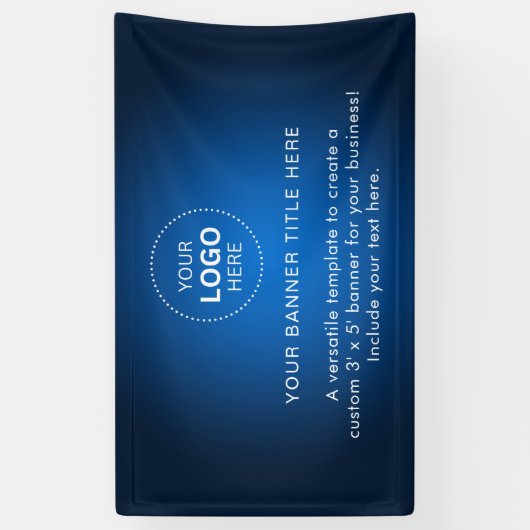 Zakelijke Logo met professionele 5' banner (Verticaal)