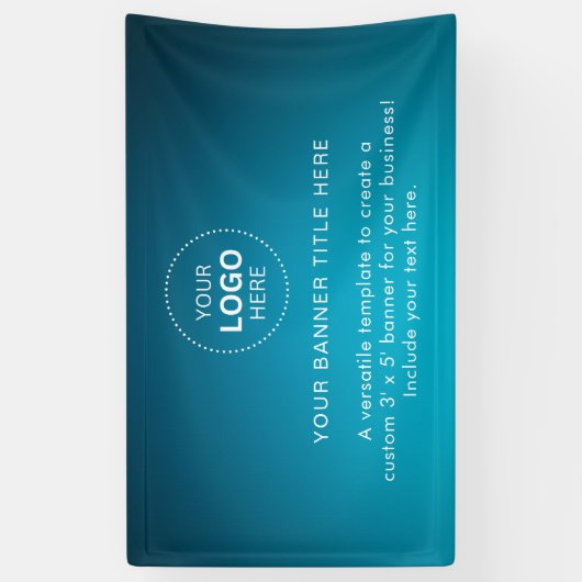 Zakelijke Logo met professionele 5' banner (Verticaal)