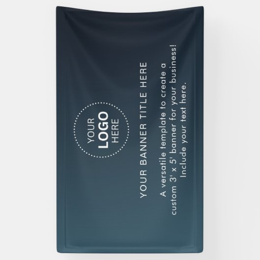 Zakelijke Logo met professionele 5' banner (Verticaal)