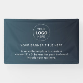Zakelijke Logo met professionele 5' banner