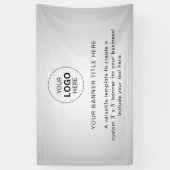 Zakelijke Logo met professionele 5' banner (Verticaal)