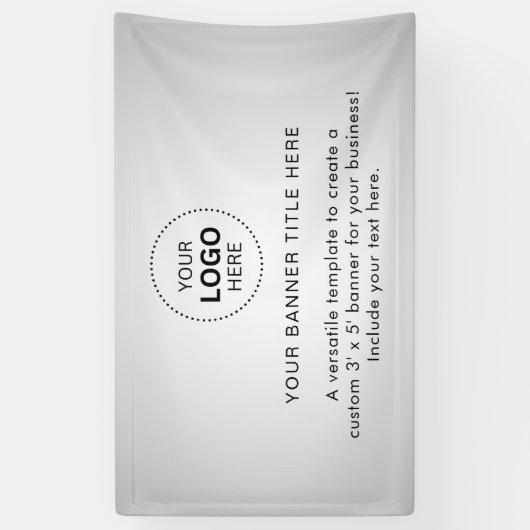 Zakelijke Logo met professionele 5' banner (Verticaal)