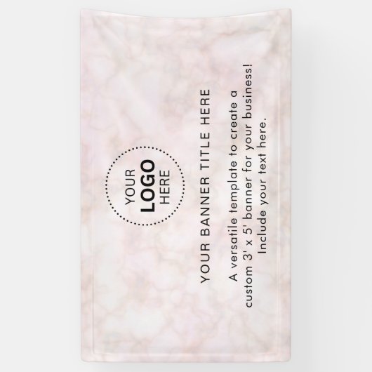 Zakelijke Logo met professionele 5' banner (Verticaal)