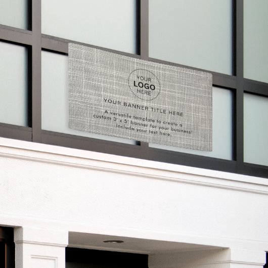 Zakelijke Logo met professionele 5' banner (Buitenkant Gebouw)