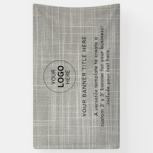 Zakelijke Logo met professionele 5' banner (Verticaal)