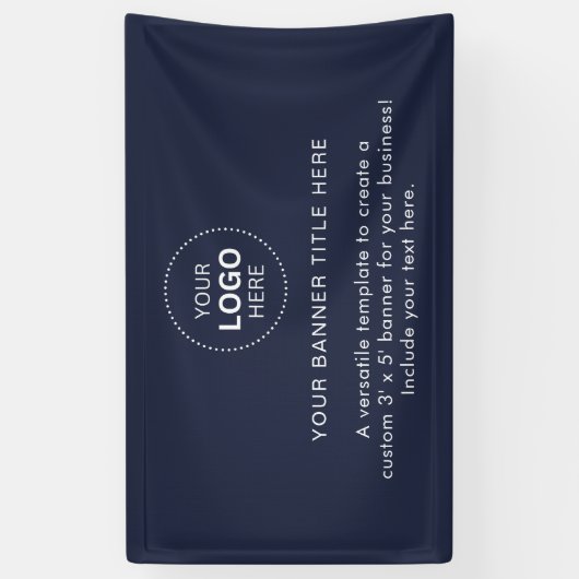 Zakelijke Logo met professionele 5' banner (Verticaal)