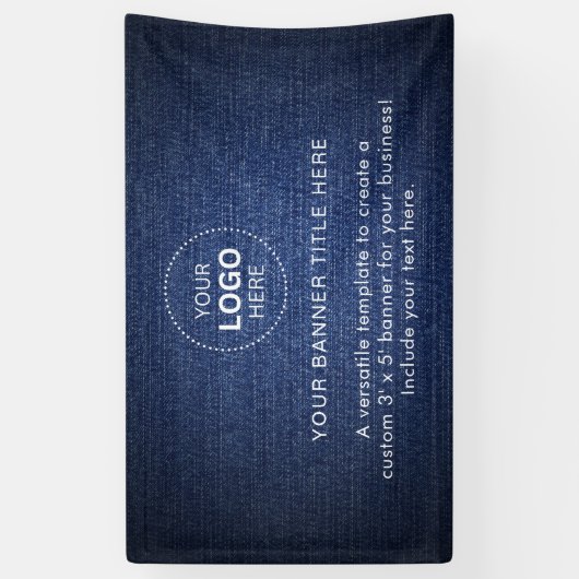 Zakelijke Logo met professionele 5' banner (Verticaal)