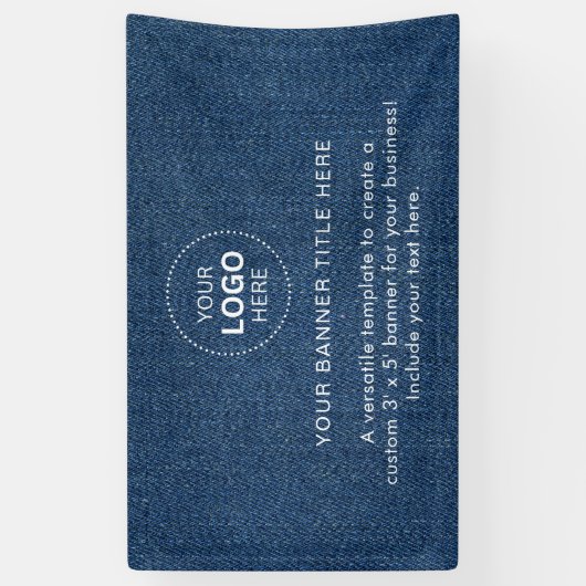 Zakelijke Logo met professionele 5' banner (Verticaal)