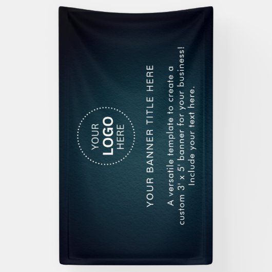 Zakelijke Logo met professionele 5' banner (Verticaal)