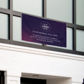 Zakelijke Logo met professionele 5' banner (Buitenkant Gebouw)