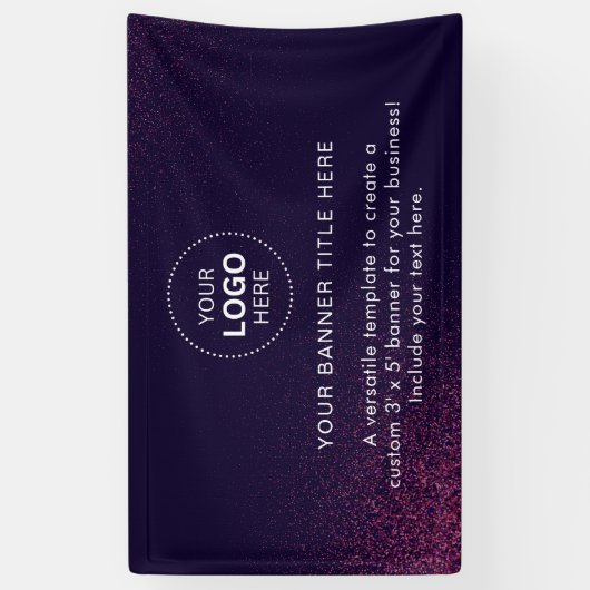 Zakelijke Logo met professionele 5' banner (Verticaal)