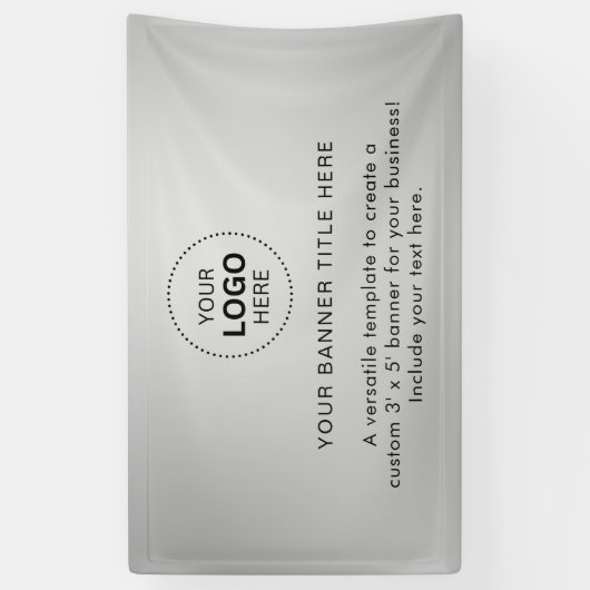 Zakelijke Logo met professionele 5' banner (Verticaal)