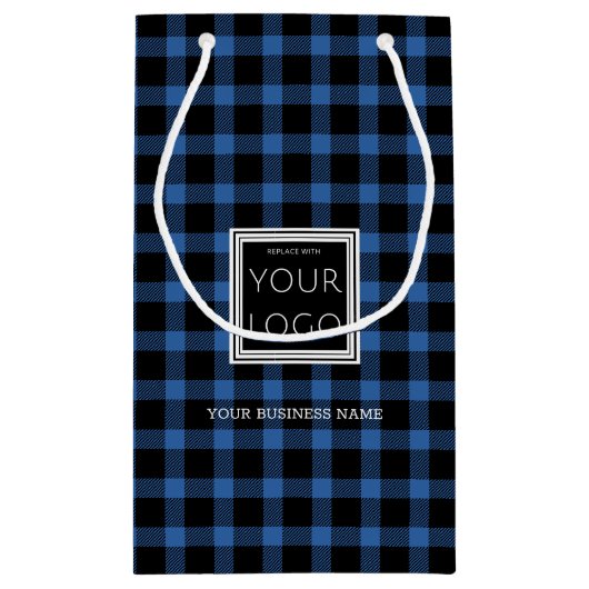 Zakelijke Logo met promotievlauw Klein Cadeauzakje (Achterkant)