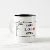 Zakelijke Logo met QR-code Mok (Voorkant links)