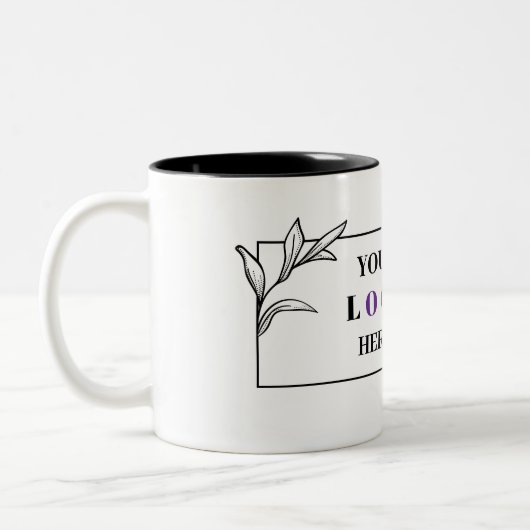 Zakelijke Logo met QR-code Mok (Links)