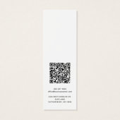 Zakelijke Logo met QR Code Oorbellen Display Kaart (Achterkant)